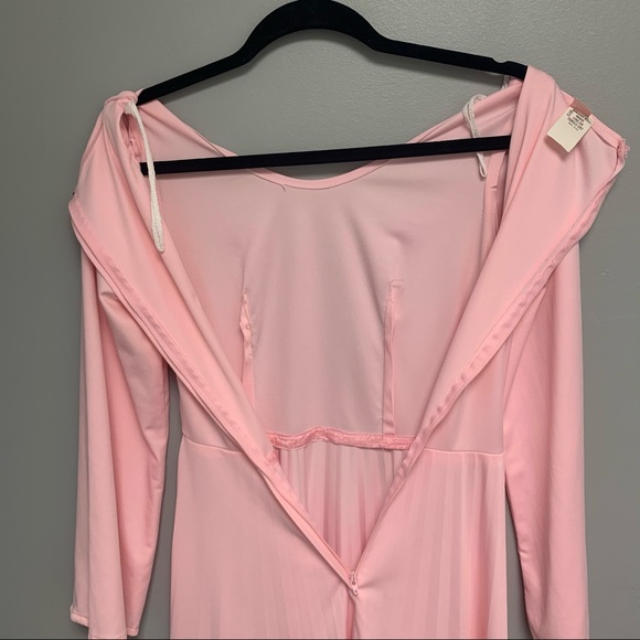 Vintage Baby Pink Women’s Long Sleeve Dress - Picture 9 of 11